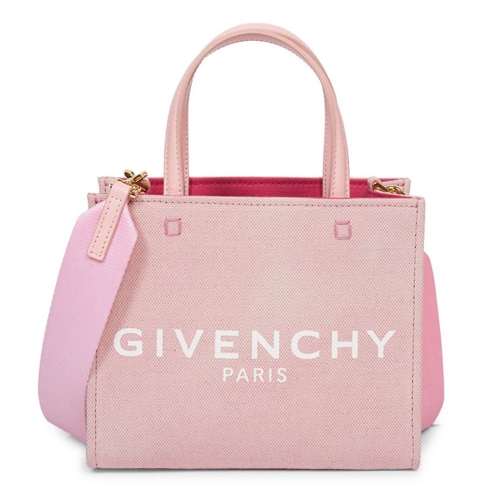 Givenchy Mini G Logo Tote Shopping Bag in Pink Authentic - NWT